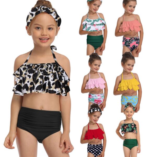 Rosiika Girls Kids Swimsuit Two Pieces Bikini Set JuniorHaul