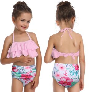 Rosiika Girls Kids Swimsuit Two Pieces Bikini Set JuniorHaul