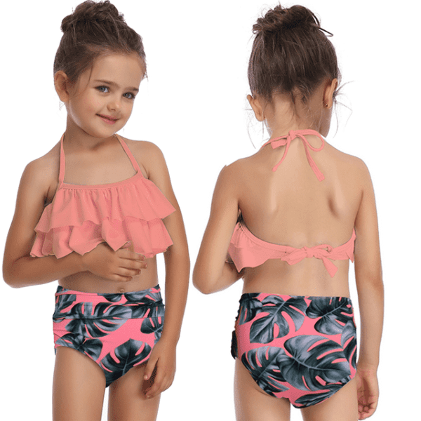 15th / 164 (12-14T) Rosiika Girls Kids Swimsuit Two Pieces Bikini Set JuniorHaul