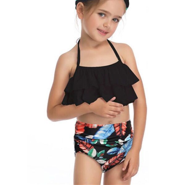 13th / 164 (12-14T) Rosiika Girls Kids Swimsuit Two Pieces Bikini Set JuniorHaul