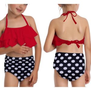 12th / 164 (12-14T) Rosiika Girls Kids Swimsuit Two Pieces Bikini Set JuniorHaul