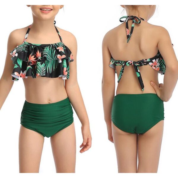 10th / 164 (12-14T) Rosiika Girls Kids Swimsuit Two Pieces Bikini Set JuniorHaul