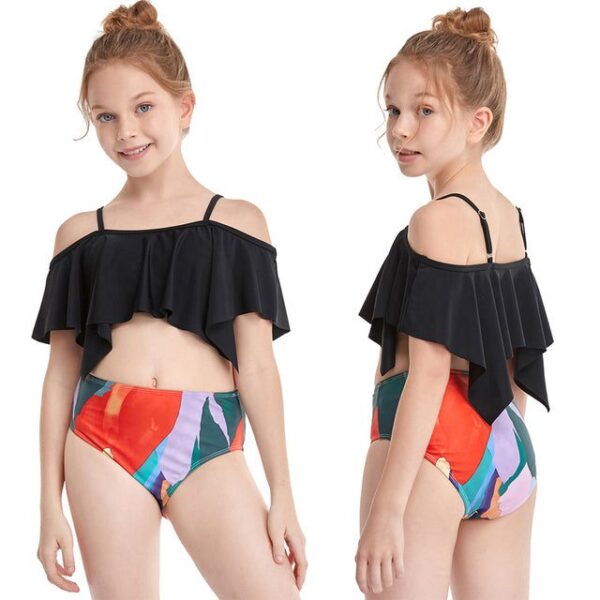 8th / 116 (4-5T) Rosiika Girls Kids Swimsuit Two Pieces Bikini Set JuniorHaul