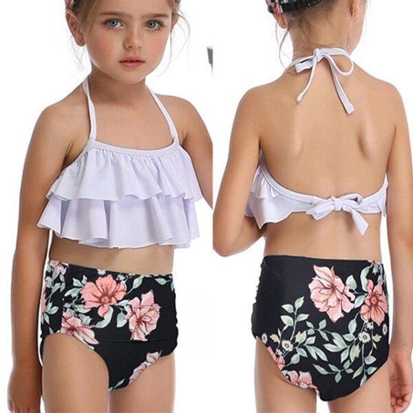 4th / 104 (2-3T) Rosiika Girls Kids Swimsuit Two Pieces Bikini Set JuniorHaul