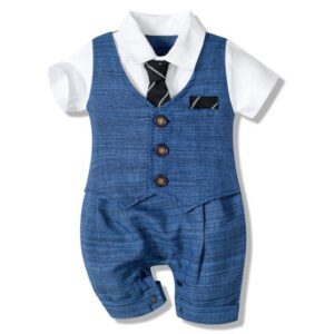 1st / 3M Baby Boy Blue Formal Suit JuniorHaul