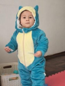 Blue Snorlax Baby Jumpsuit photo review