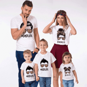 Hashtag Print Family Matching Set - Image 3