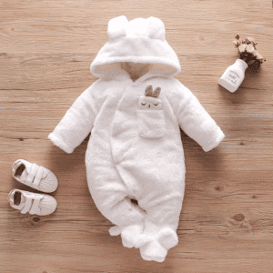 Fleece Rabbit Baby Jumpsuit - Image 10