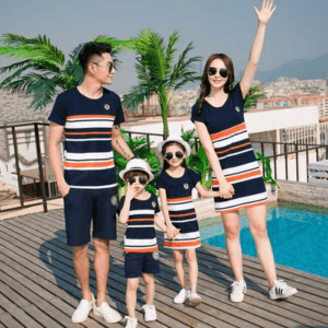 Striped Print Family Matching Set - Summer Outfit - Image 13