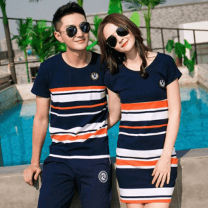 Striped Print Family Matching Set - Summer Outfit - Image 16