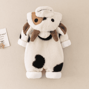 Baby Cow Plush Jumpsuit - Image 4
