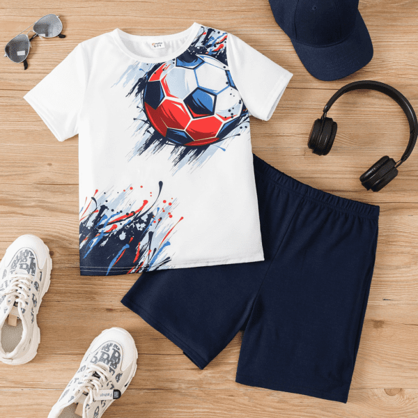 Buy Football Print Summer Suit I Summer Shorts Outfit