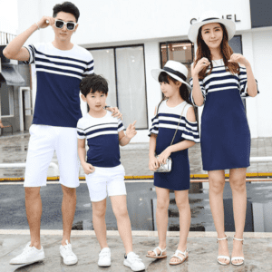 Buy Blue Stripe Family Matching Outfit I Summer Outfit