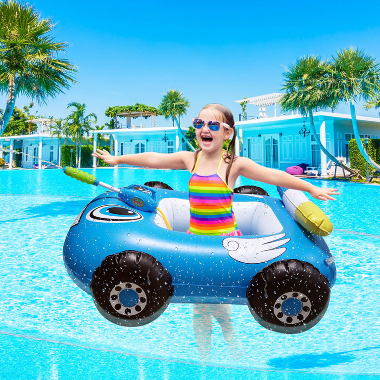 Buy Inflatable Battleship Pool Float with Built-in Water Gun