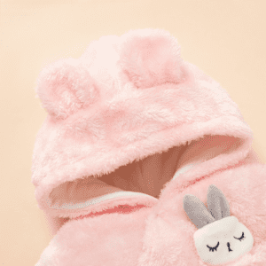 Fleece Rabbit Baby Jumpsuit - Image 3
