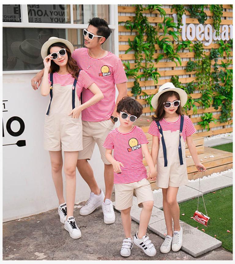 Buy Red Striped Family Matching Outfit I Family Wardrobe