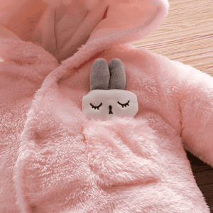 Fleece Rabbit Baby Jumpsuit - Image 4