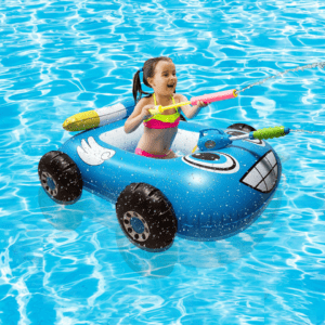 Inflatable Battleship Pool Float - Float with Built-in Water Gun - Image 3
