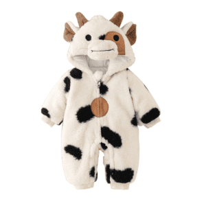 Baby Cow Plush Jumpsuit - Image 8