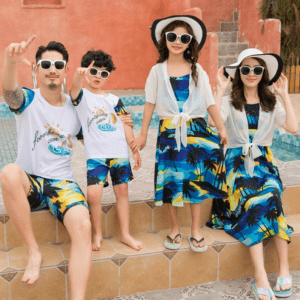 Buy Scorching Sun Print Family Matching Outfit I Summer Outfit