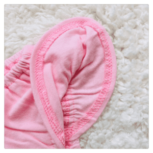 Pink Bear Baby Romper With Cap - Image 4