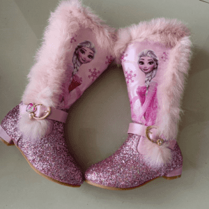 Kid Girls Elsa Faux Fur Calf Boots - Image 5