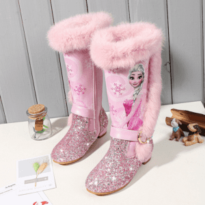 Kid Girls Elsa Faux Fur Calf Boots - Image 14