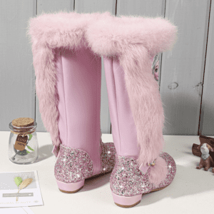 Kid Girls Elsa Faux Fur Calf Boots - Image 4