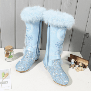 Kid Girls Elsa Faux Fur Calf Boots - Image 3