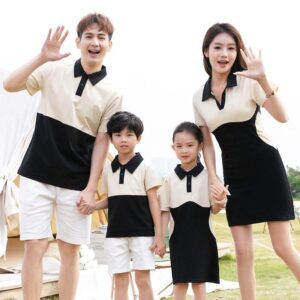 Buy White & Black Matching Family Outfits I Summer Clothing