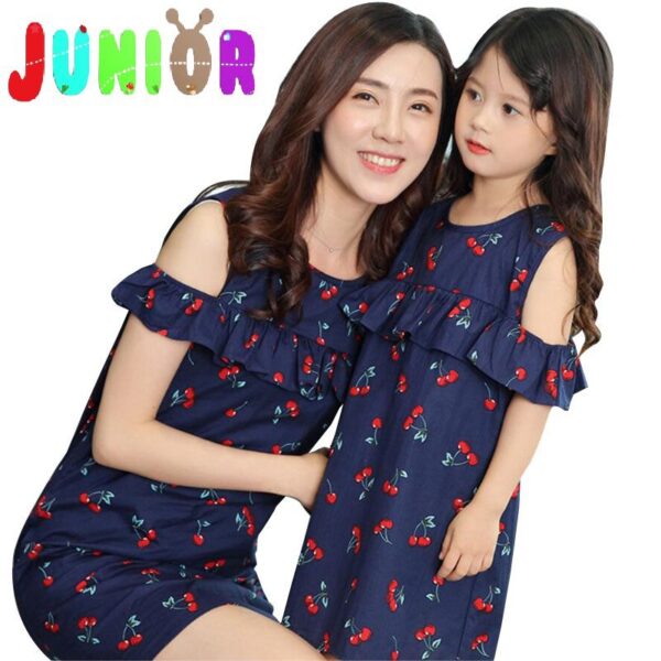 Buy Sweet Blue Cherry Print Matching Outfit I Family Outfit