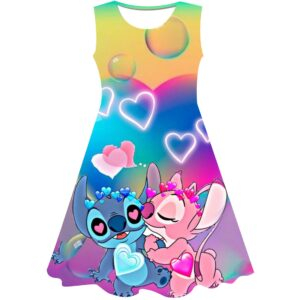 Kids Girls Stitch Summer Dress - Image 11