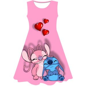 Kids Girls Stitch Summer Dress - Image 19