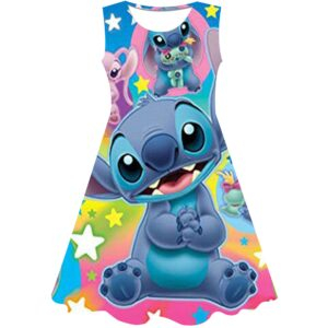 Kids Girls Stitch Summer Dress - Image 16