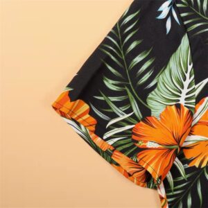 Hawaii Floral Print Family Matching Outfit - Image 14