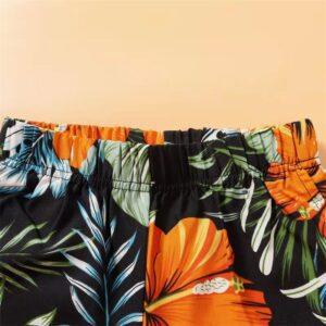 Hawaii Floral Print Family Matching Outfit - Image 15