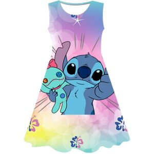 Kids Girls Stitch Summer Dress - Image 13