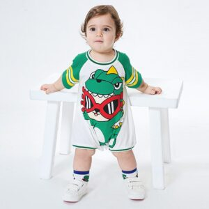 Dino Print Baby Onesie - Image 6