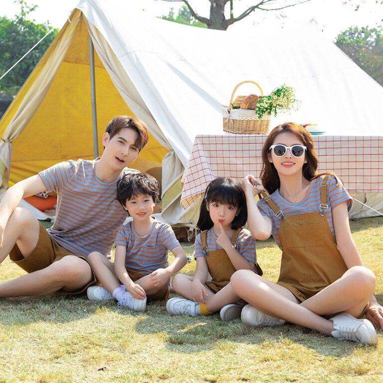 Buy Green Striped Family Matching Outfits I Flat 30% OFF