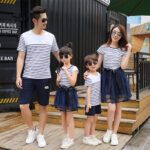 Buy Active Striped Summer Family Outfits I Matching Outfit