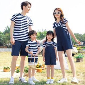 Buy Blue Stripe Family Matching Outfits I Adorable Outfit