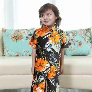 Hawaii Floral Print Family Matching Outfit - Image 4