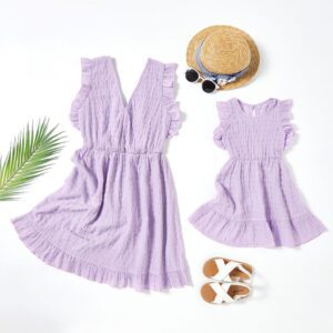 Buy Tender Violet High Waist Dress I Family Matching Dress