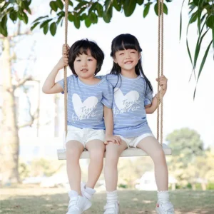 Heart Print Family Matching Outfits - Image 6