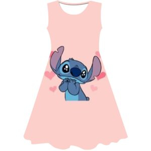 Kids Girls Stitch Summer Dress - Image 6