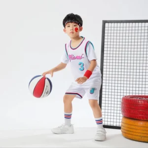 Kids Miami Heat Wade Jersey I 2PCs NBA Outfit - Image 4