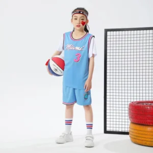Kids Miami Heat Wade Jersey I 2PCs NBA Outfit - Image 6