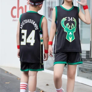 Kids Milwaukee Bucks Jerseys | 2PCs NBA Outfit