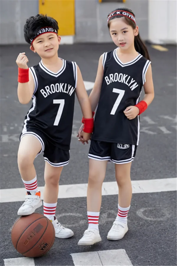 Kids Brooklyn Nets Jersey I 2PCs NBA Outfit