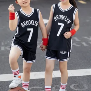 Kids Brooklyn Nets Jersey I 2PCs NBA Outfit - Image 7